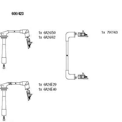 Комплект проводов зажигания