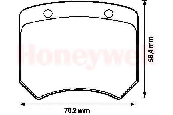 Комплект тормозных колодок, дисковый тормоз