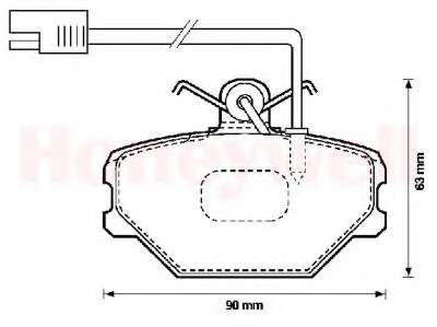 Комплект тормозных колодок, дисковый тормоз