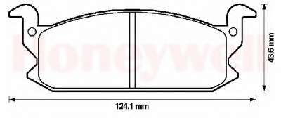 Комплект тормозных колодок, дисковый тормоз
