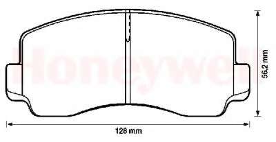 Комплект тормозных колодок, дисковый тормоз