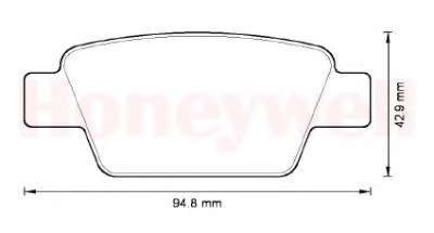Комплект тормозных колодок, дисковый тормоз