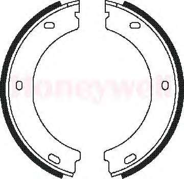 Гальмівні колодки ручного гальма