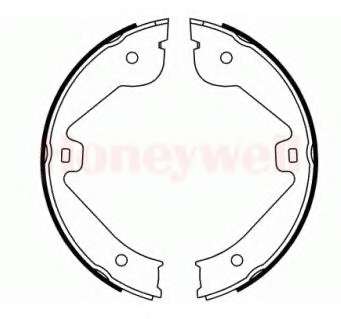 Комплект тормозных колодок, стояночная тормозная система