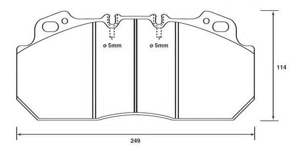 Комплект тормозных колодок, дисковый тормоз