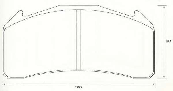 Комплект тормозных колодок, дисковый тормоз