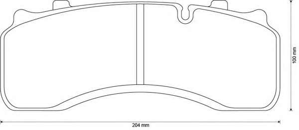 Комплект тормозных колодок, дисковый тормоз