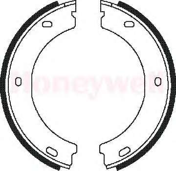Гальмівні колодки ручного гальма