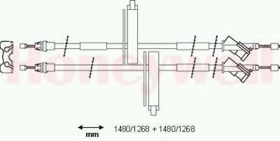 Трос, стояночная тормозная система