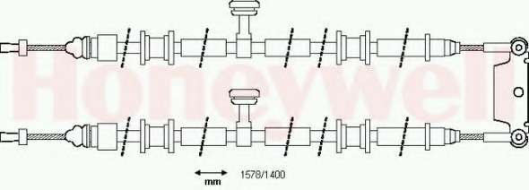 Трос, стояночная тормозная система