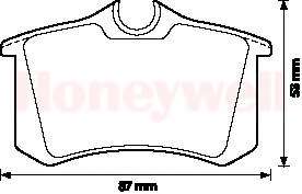 Комплект тормозных колодок, дисковый тормоз