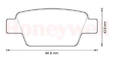 Комплект тормозных колодок, дисковый тормоз
