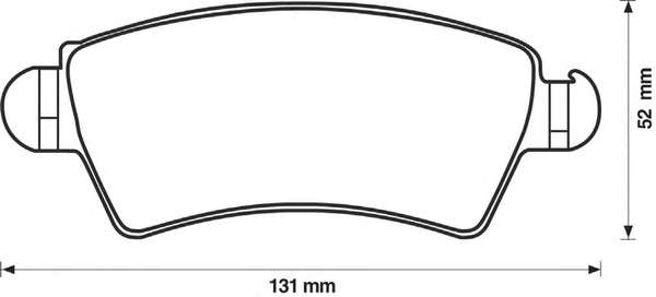 Гальмівні колодки, дискове гальмо (набір)