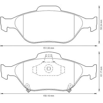 Комплект тормозных колодок, дисковый тормоз
