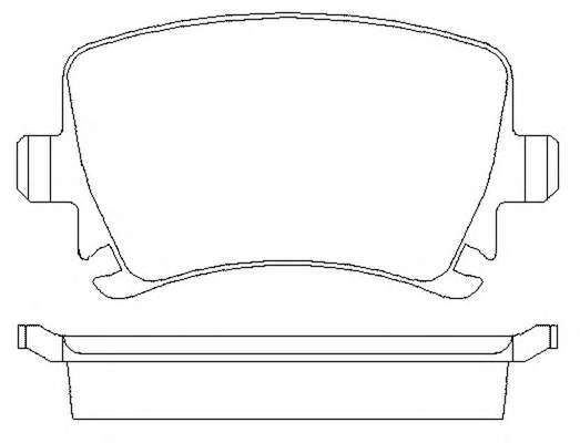 Гальмівні колодки, дискове гальмо (набір)