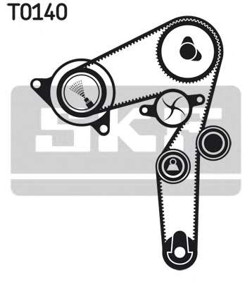 Комплект ГРМ Fiat Doblo 1.9D 01- (24x193)