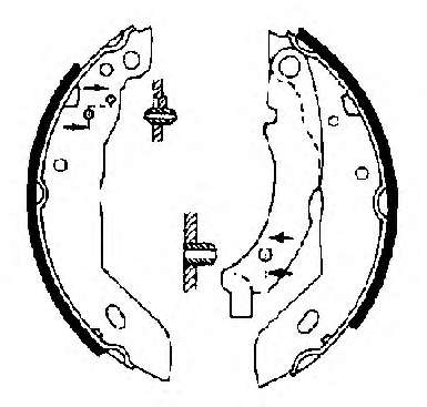 Гальмівні колодки (набір)