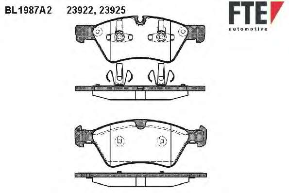 Колодки гальмівні (передні) MB E-class (W211/W164) 2.6-5.5 03-