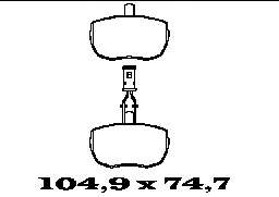 Комплект тормозных колодок, дисковый тормоз