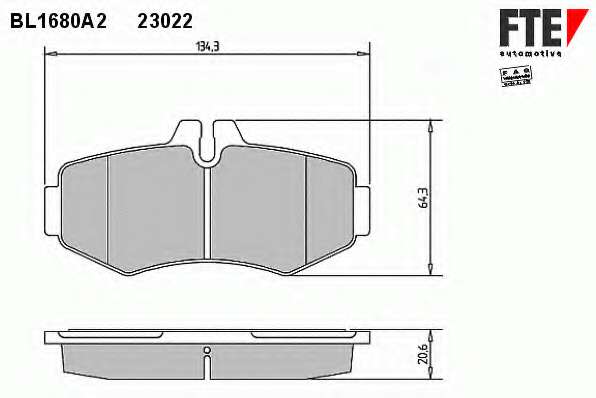 Колодки гальмівні (передні) MB Vito (W638) 96-