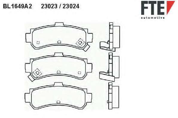 Комплект тормозных колодок, дисковый тормоз
