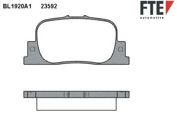 Комплект тормозных колодок, дисковый тормоз