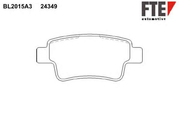 Комплект тормозных колодок, дисковый тормоз