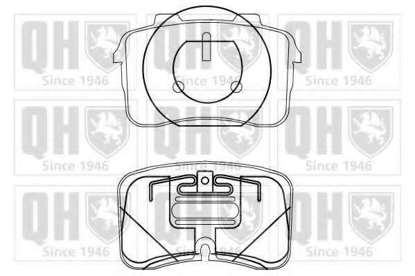 Комплект тормозных колодок, дисковый тормоз