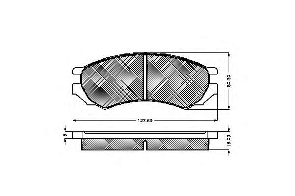 Комплект тормозных колодок, дисковый тормоз