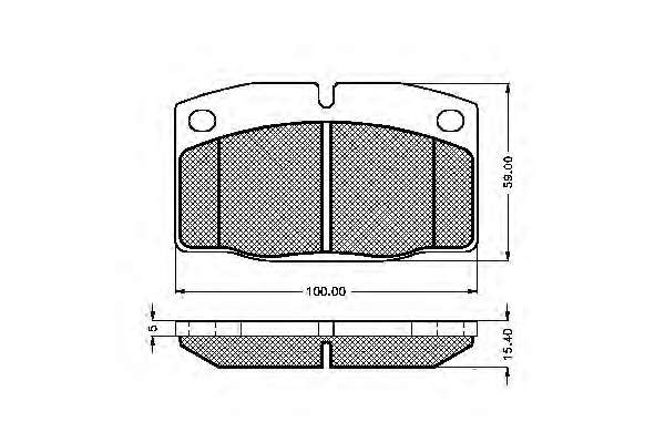 Комплект тормозных колодок, дисковый тормоз