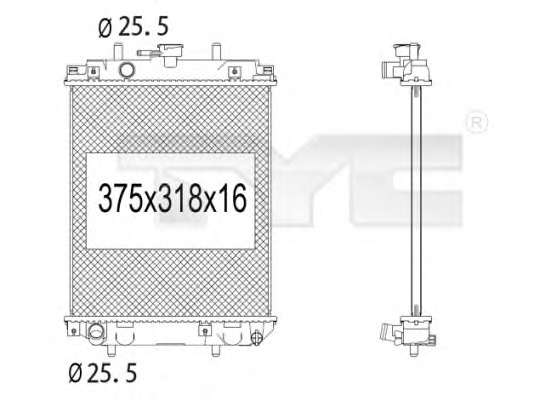 Радиатор, охлаждение двигателя