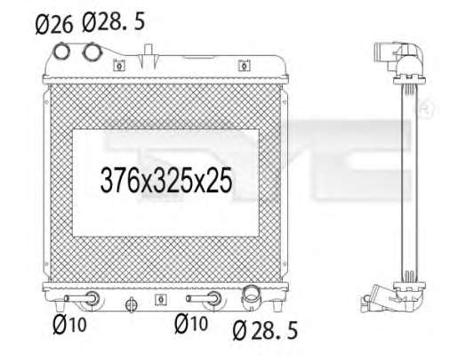 Радиатор, охлаждение двигателя