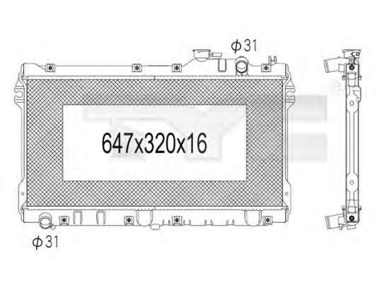 Радиатор, охлаждение двигателя