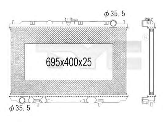 Радиатор, охлаждение двигателя