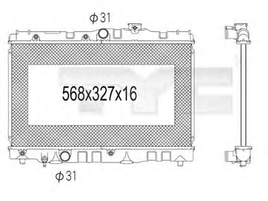 Радіатор, система охолодження двигуна