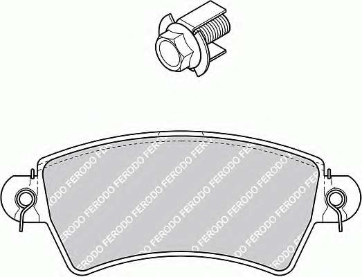 Комплект тормозных колодок, дисковый тормоз