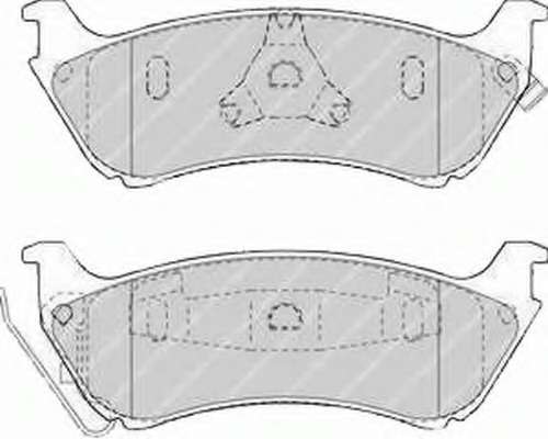 Комплект тормозных колодок, дисковый тормоз