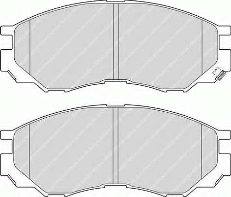 Комплект тормозных колодок, дисковый тормоз