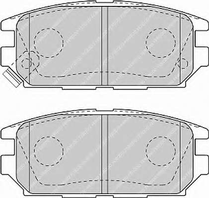 Комплект тормозных колодок, дисковый тормоз
