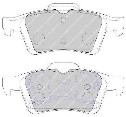Комплект тормозных колодок, дисковый тормоз