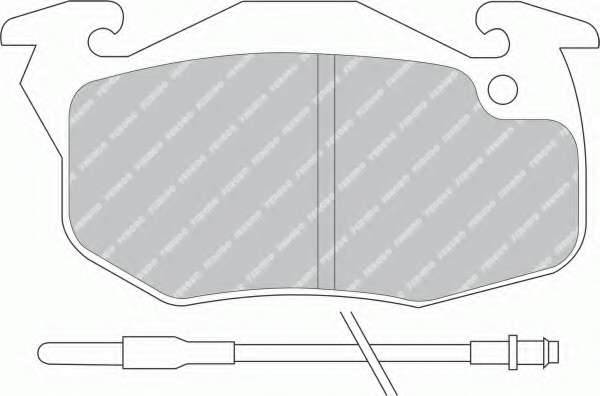 Комплект тормозных колодок, дисковый тормоз