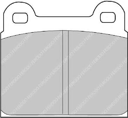 Комплект тормозных колодок, дисковый тормоз