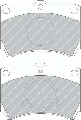 Комплект тормозных колодок, дисковый тормоз