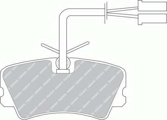 Комплект тормозных колодок, дисковый тормоз