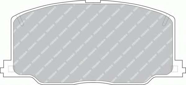 Комплект тормозных колодок, дисковый тормоз