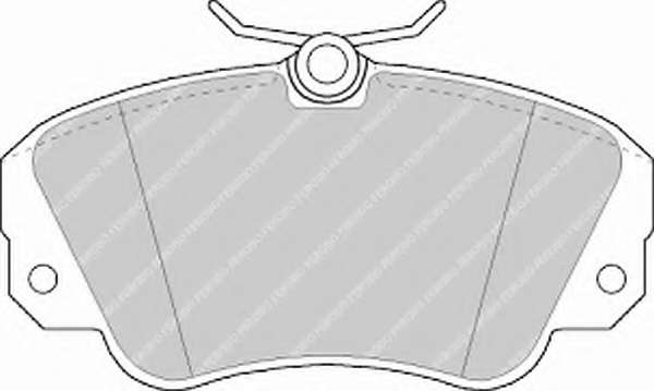 Комплект тормозных колодок, дисковый тормоз