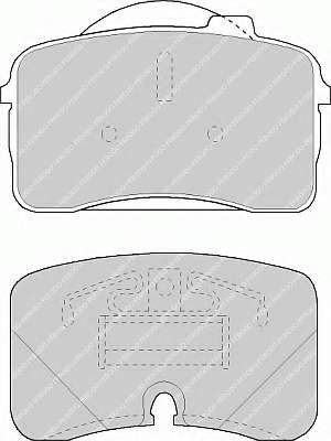 Комплект тормозных колодок, дисковый тормоз