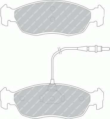 Комплект тормозных колодок, дисковый тормоз