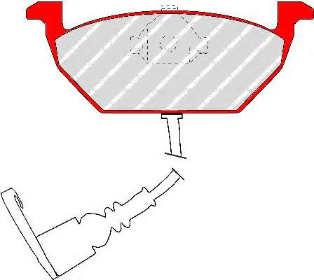 Комплект тормозных колодок, дисковый тормоз