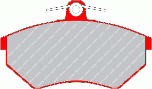 Комплект тормозных колодок, дисковый тормоз